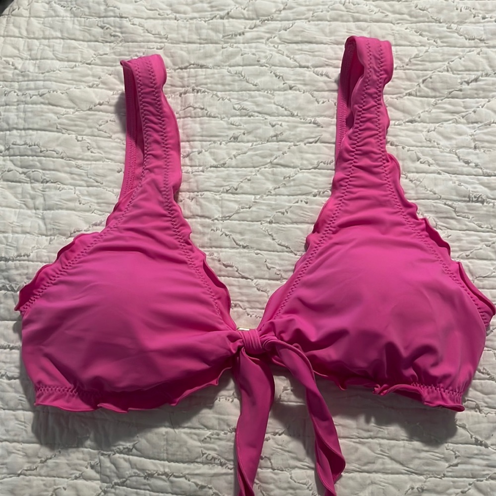 pink bikini top